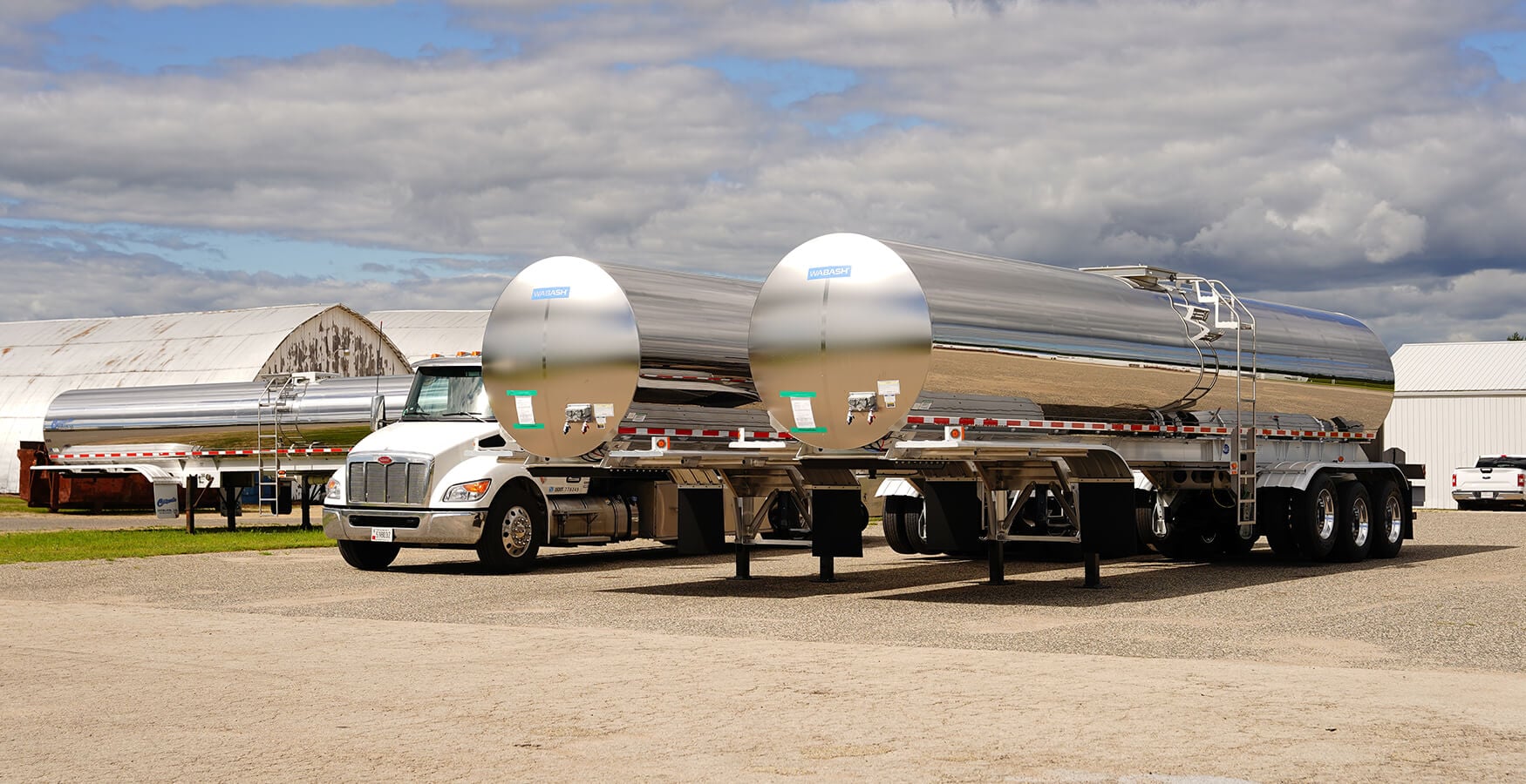 Wabash trailers and Peterbilt truck